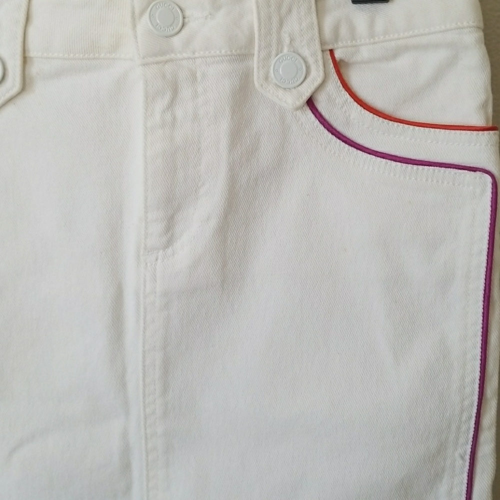 Gucci White Mini Skirt Size 38 - Picture 2 of 8
